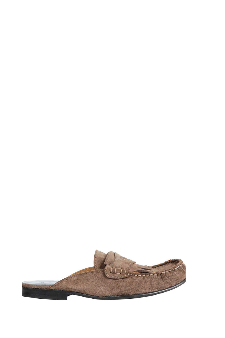 MARNI Suede Sabot With Fringe woman