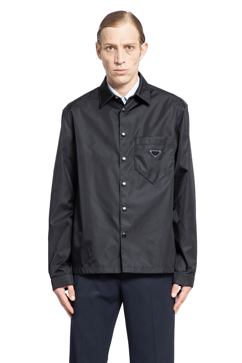 PRADA MAN BLACK JACKETS