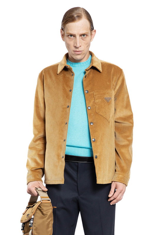 PRADA MAN BROWN JACKETS