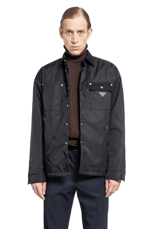 PRADA MAN BLACK JACKETS