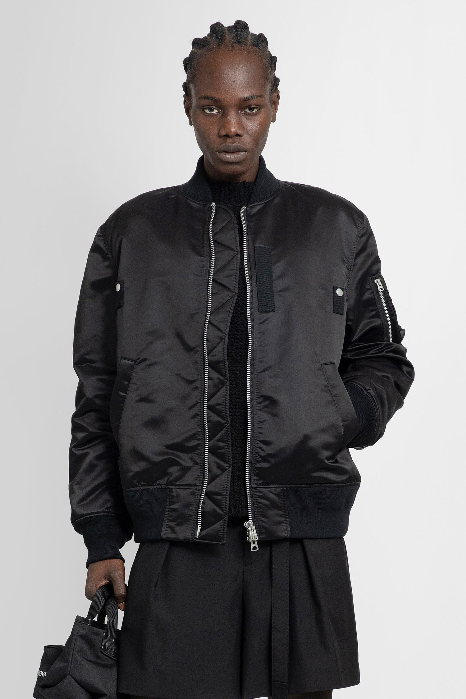 SACAI MAN BLACK JACKETS