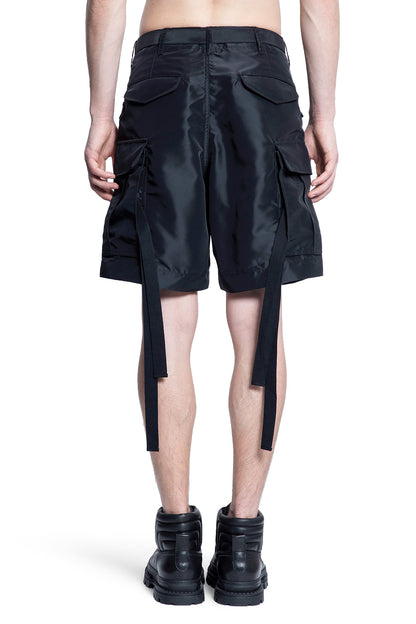 SACAI MAN BLACK SHORTS & SKIRTS