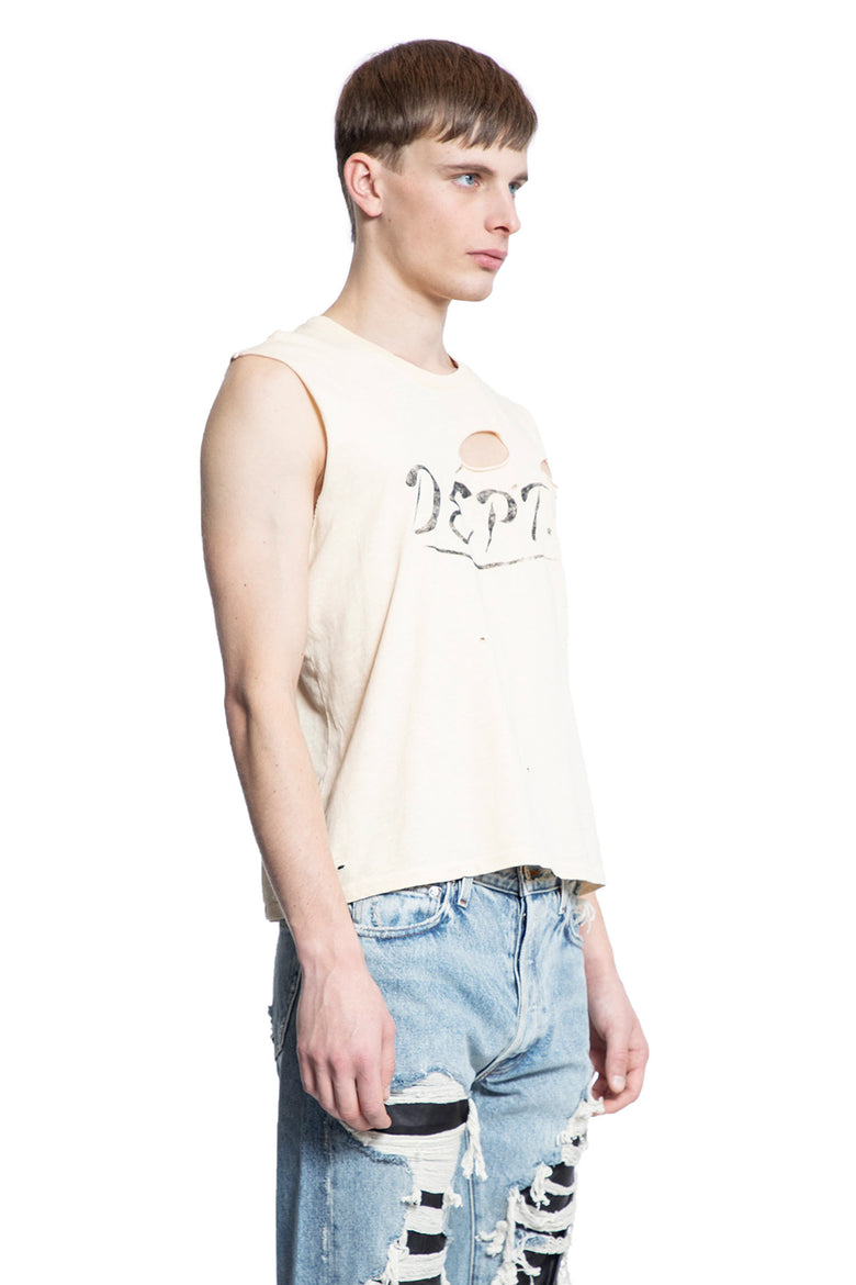 GALLERY DEPT. MAN OFF-WHITE T-SHIRTS & TANK TOPS