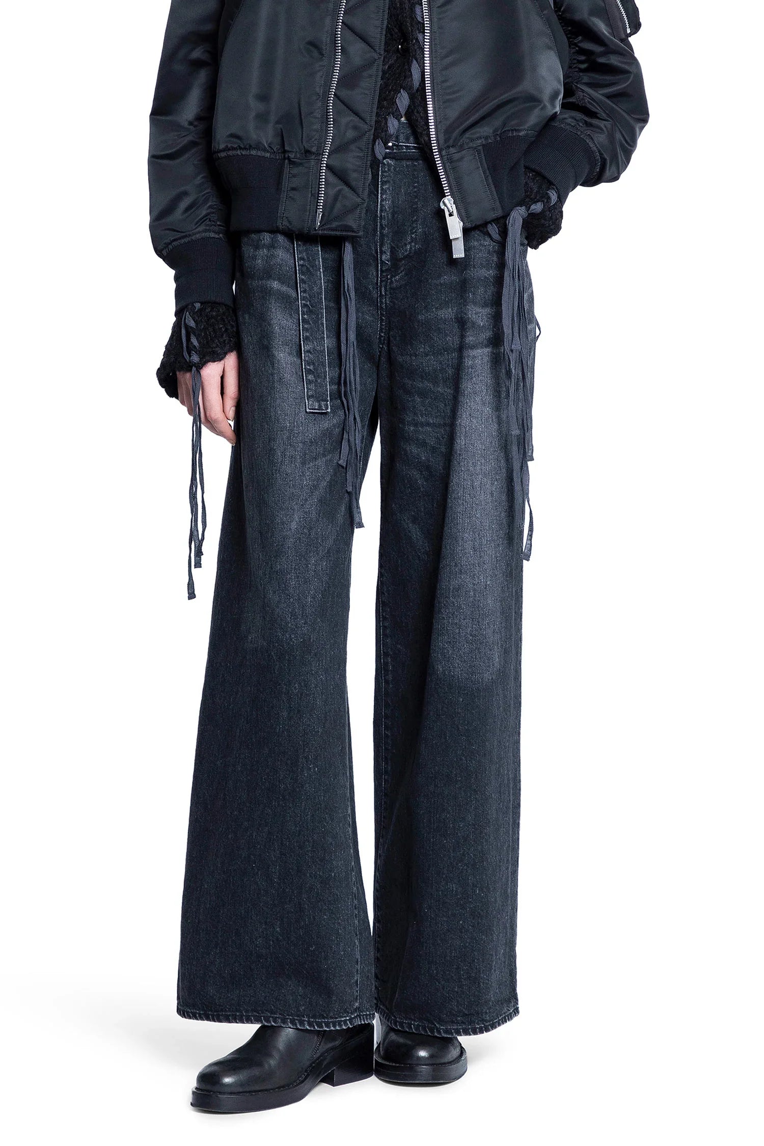 Wide Denim Pants - Antonioli.eu