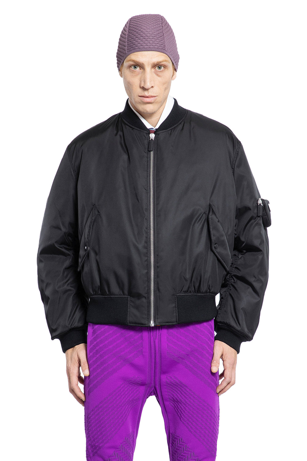 PRADA MAN BLACK JACKETS