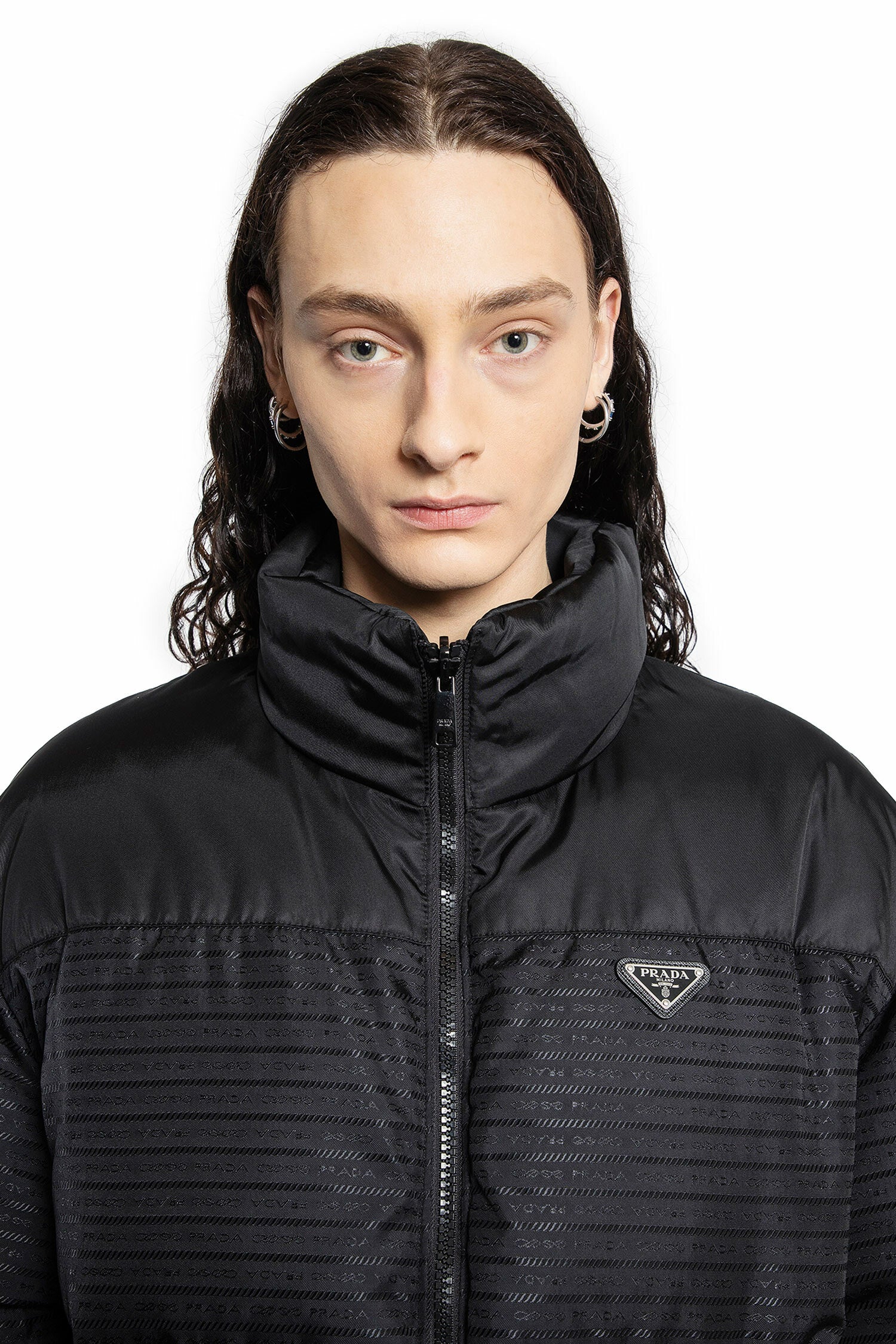 PRADA MAN BLACK JACKETS