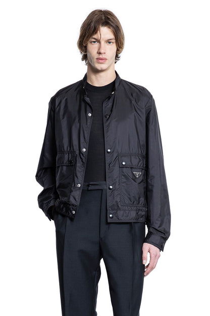 PRADA MAN BLACK JACKETS