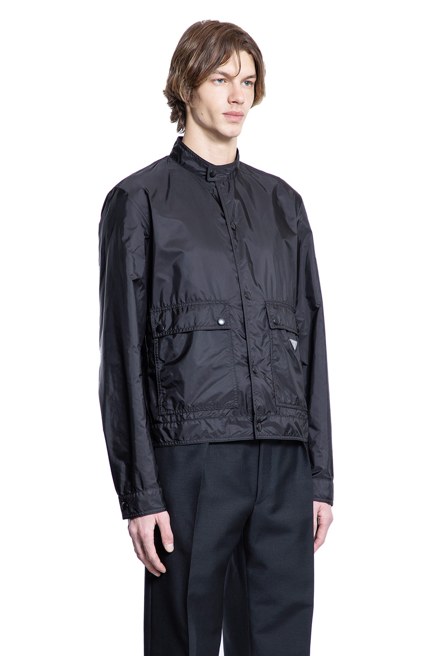 PRADA MAN BLACK JACKETS