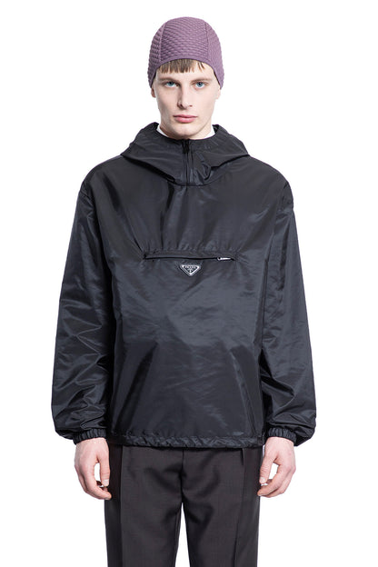 PRADA MAN BLACK JACKETS