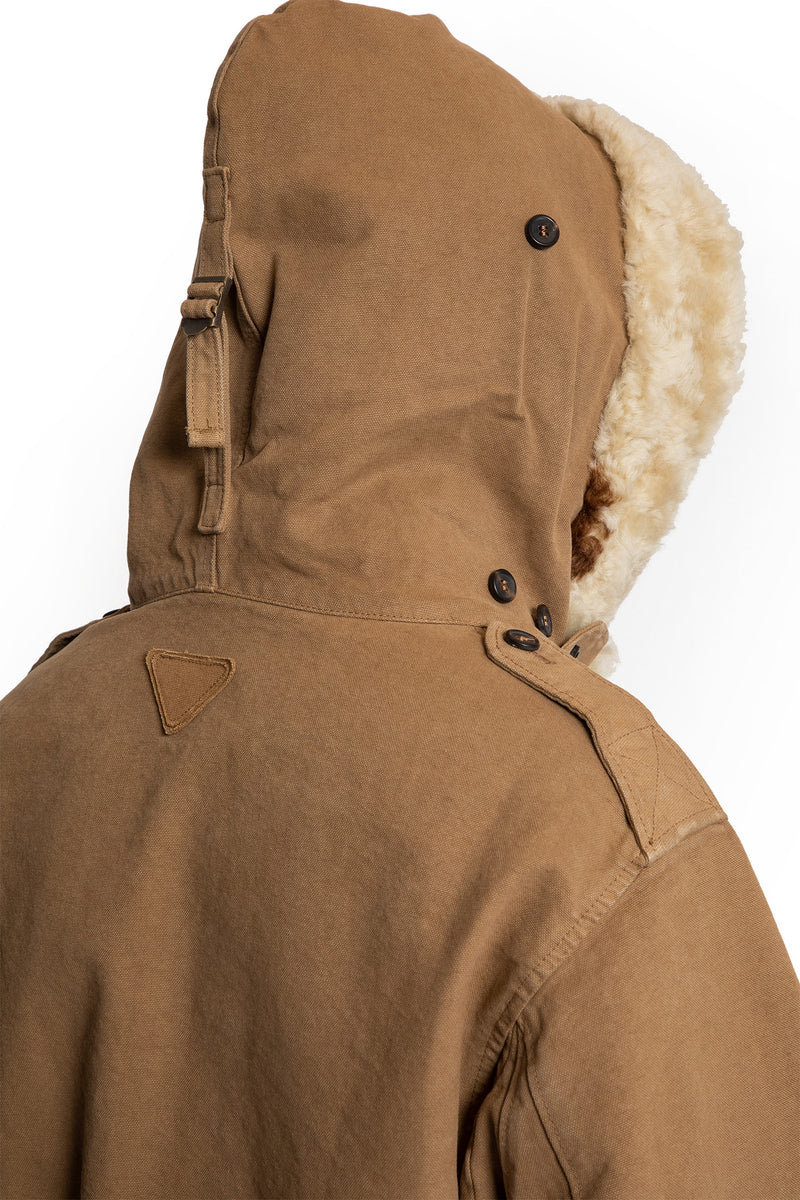 Canvas and Shearling Parka - Antonioli.eu