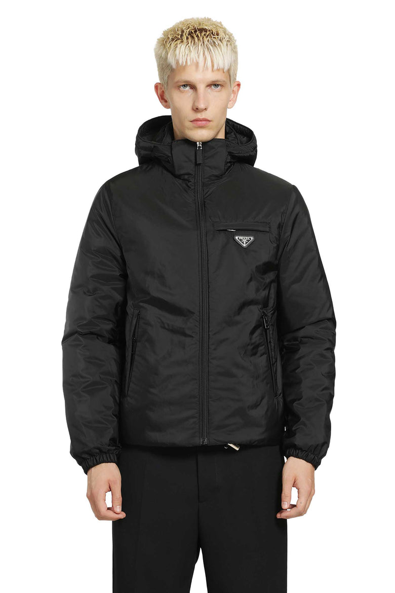 PRADA Re-Nylon Hooded Puffer Jacket man
