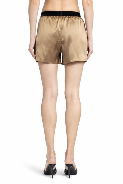 TOM FORD WOMAN BEIGE SHORTS