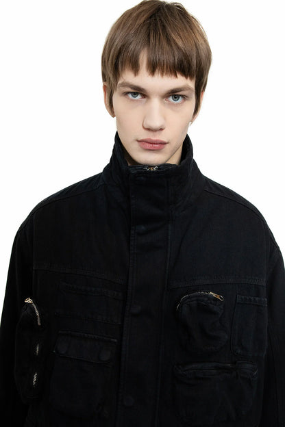 Antonioli MM6 MAISON MARGIELA MAN BLACK JACKETS