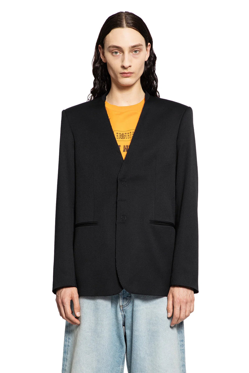 MM6 MAISON MARGIELA MAN BLACK BLAZERS - Antonioli.eu