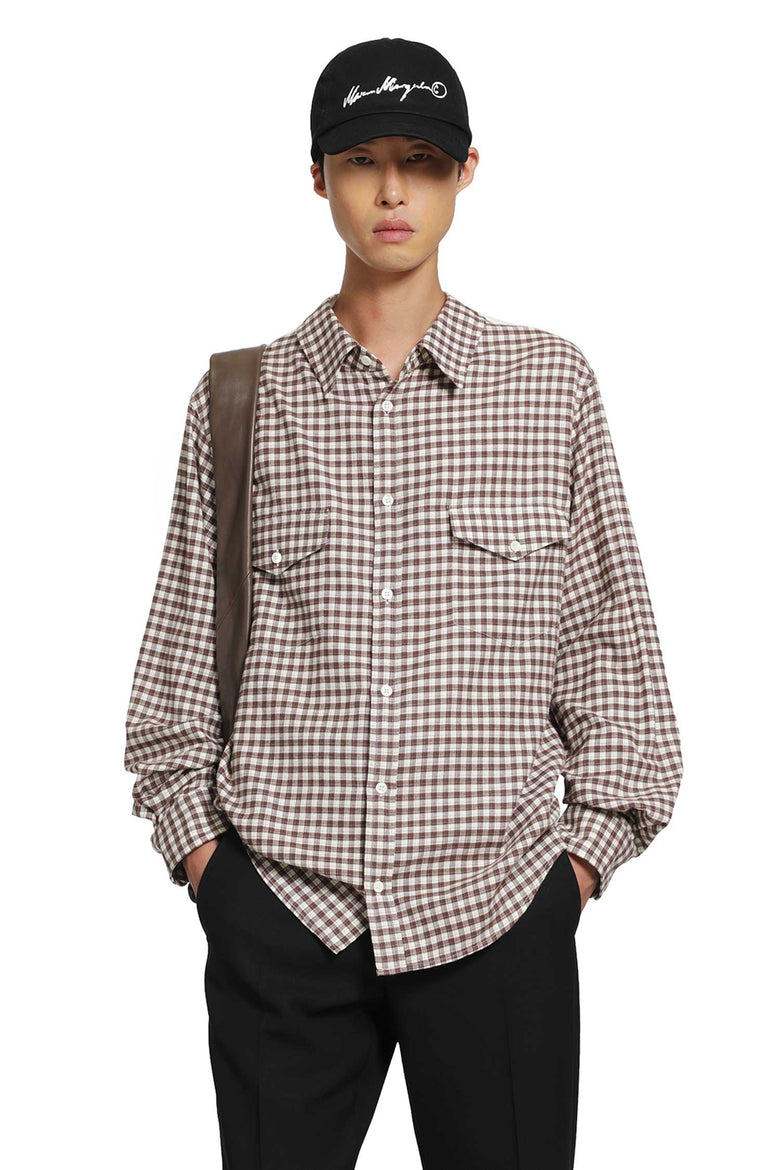 MM6 MAISON MARGIELA Check Cotton Flannel Shirt man