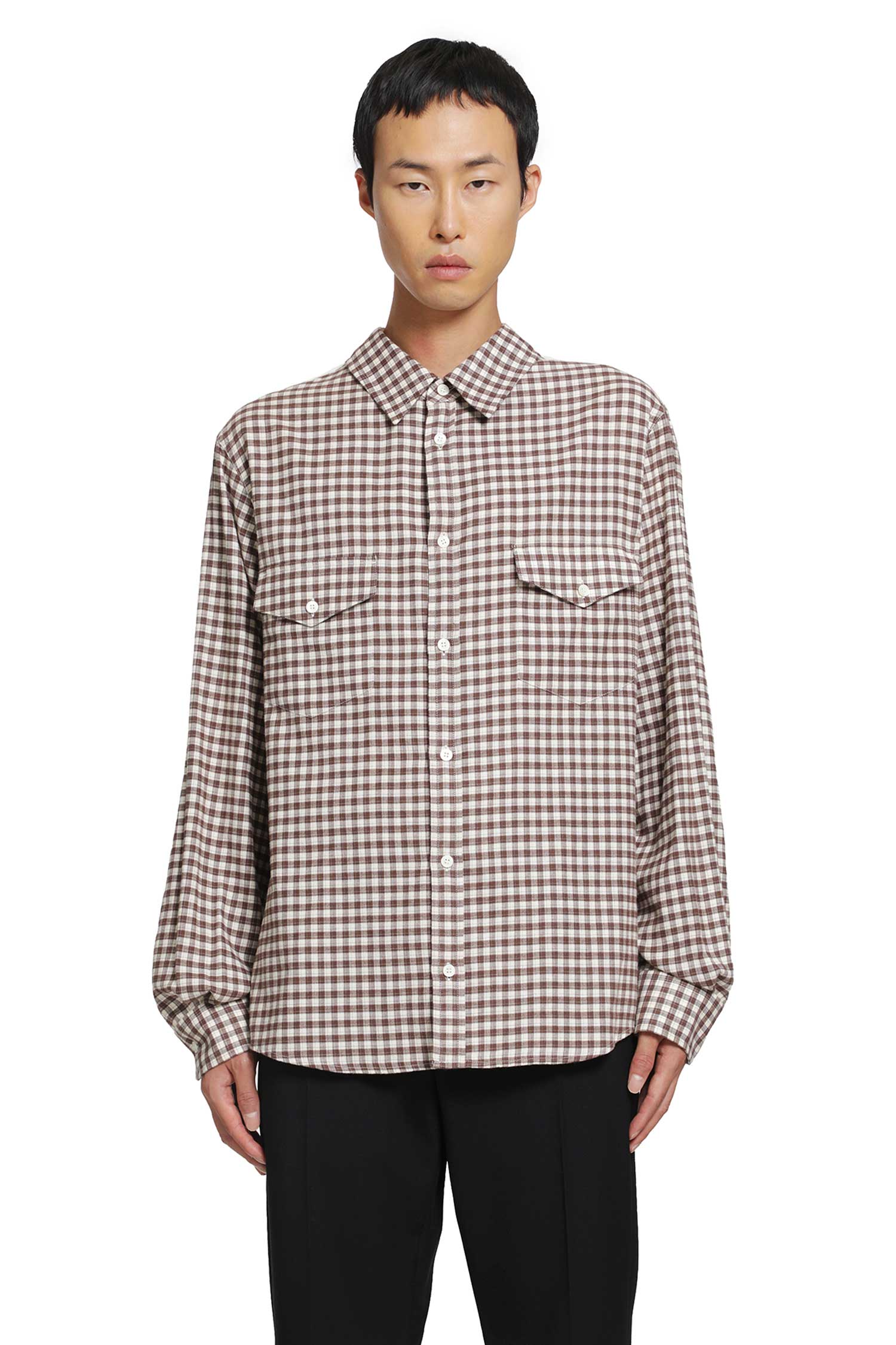MM6 MAISON MARGIELA Check Cotton Flannel Shirt man