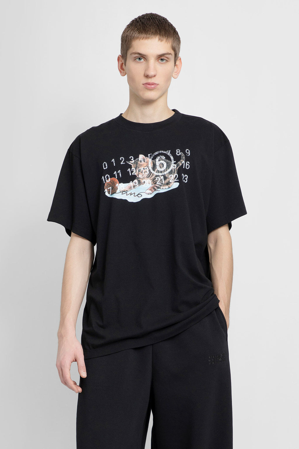 MM6 MAISON MARGIELA MAN BLACK T-SHIRTS - Antonioli