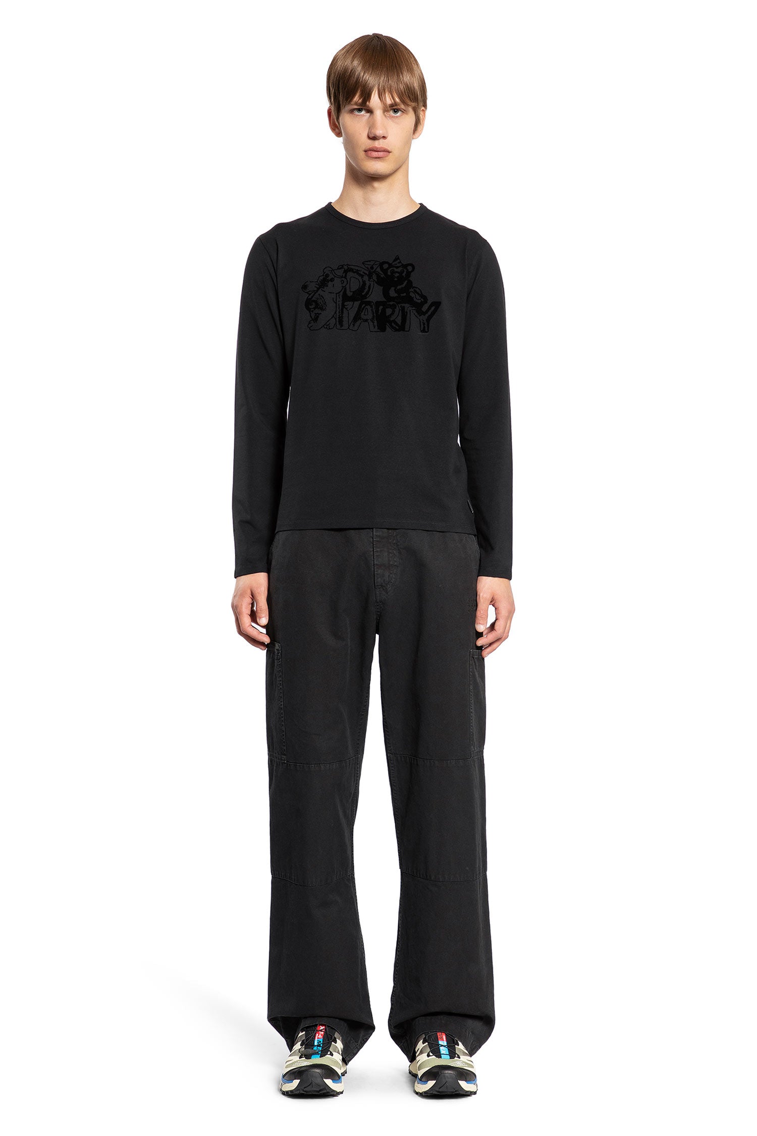 MM6 MAISON MARGIELA MAN BLACK T-SHIRTS