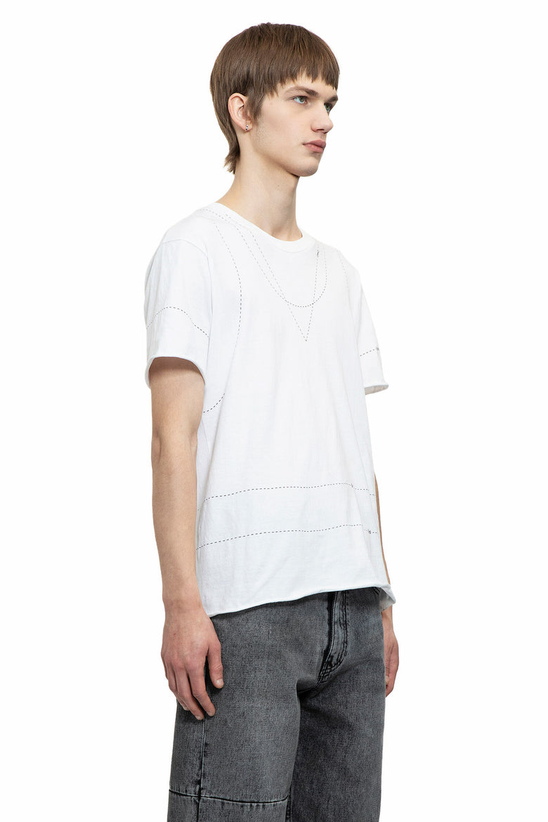 MM6 MAISON MARGIELA MAN WHITE T-SHIRTS & TANK TOPS