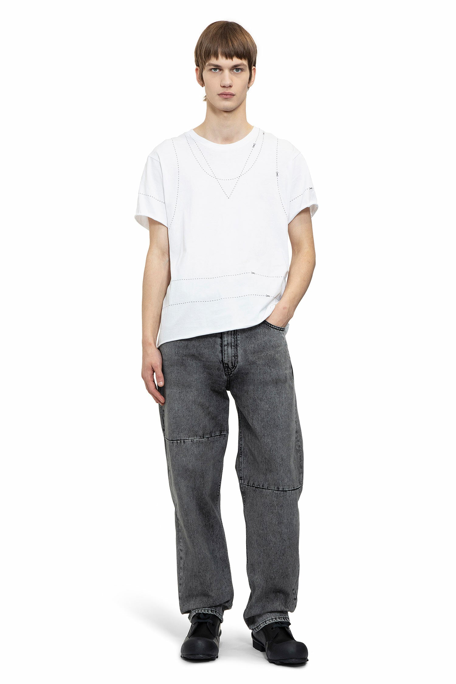 MM6 MAISON MARGIELA MAN WHITE T-SHIRTS