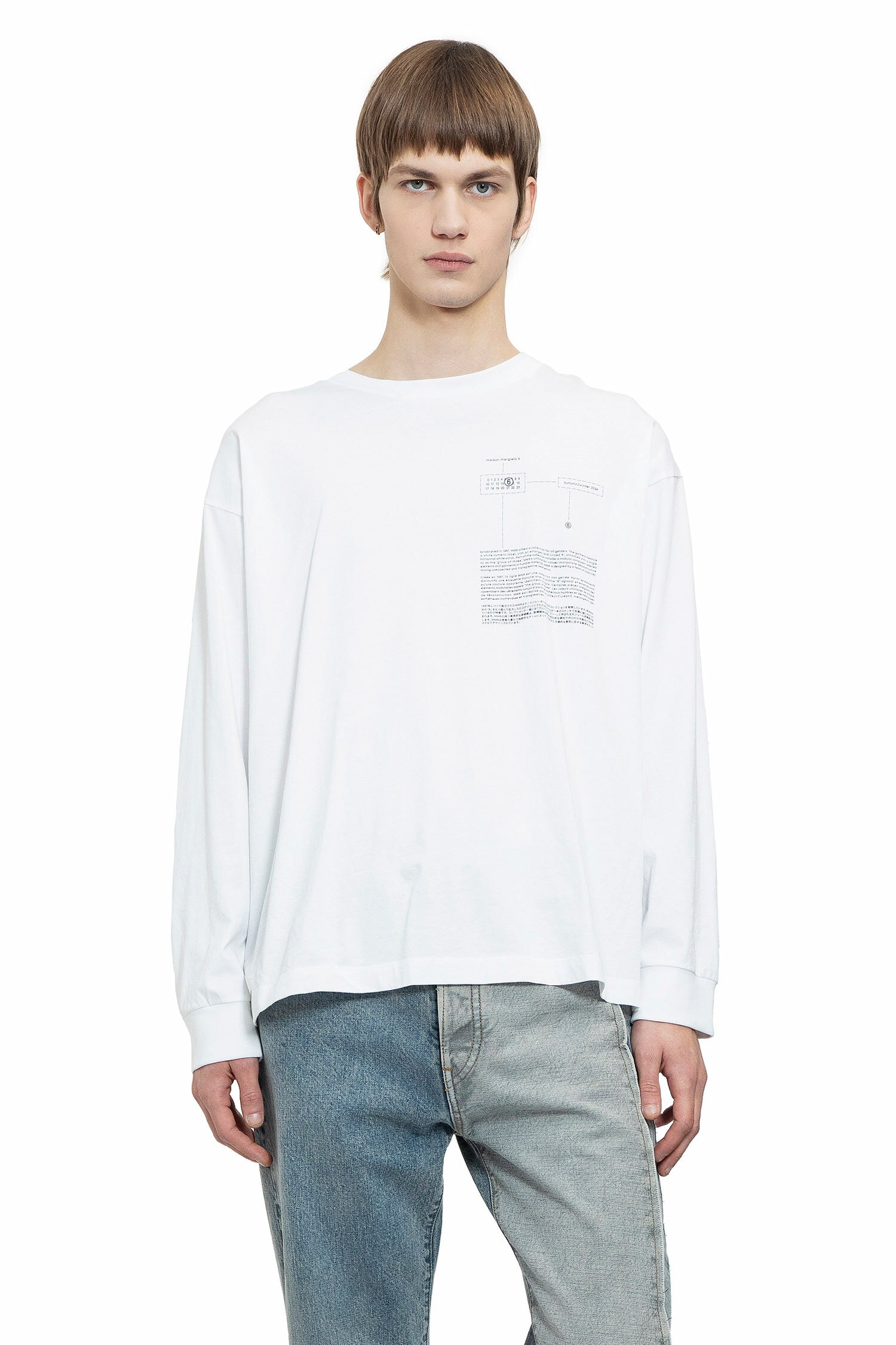 MM6 MAISON MARGIELA MAN WHITE T-SHIRTS