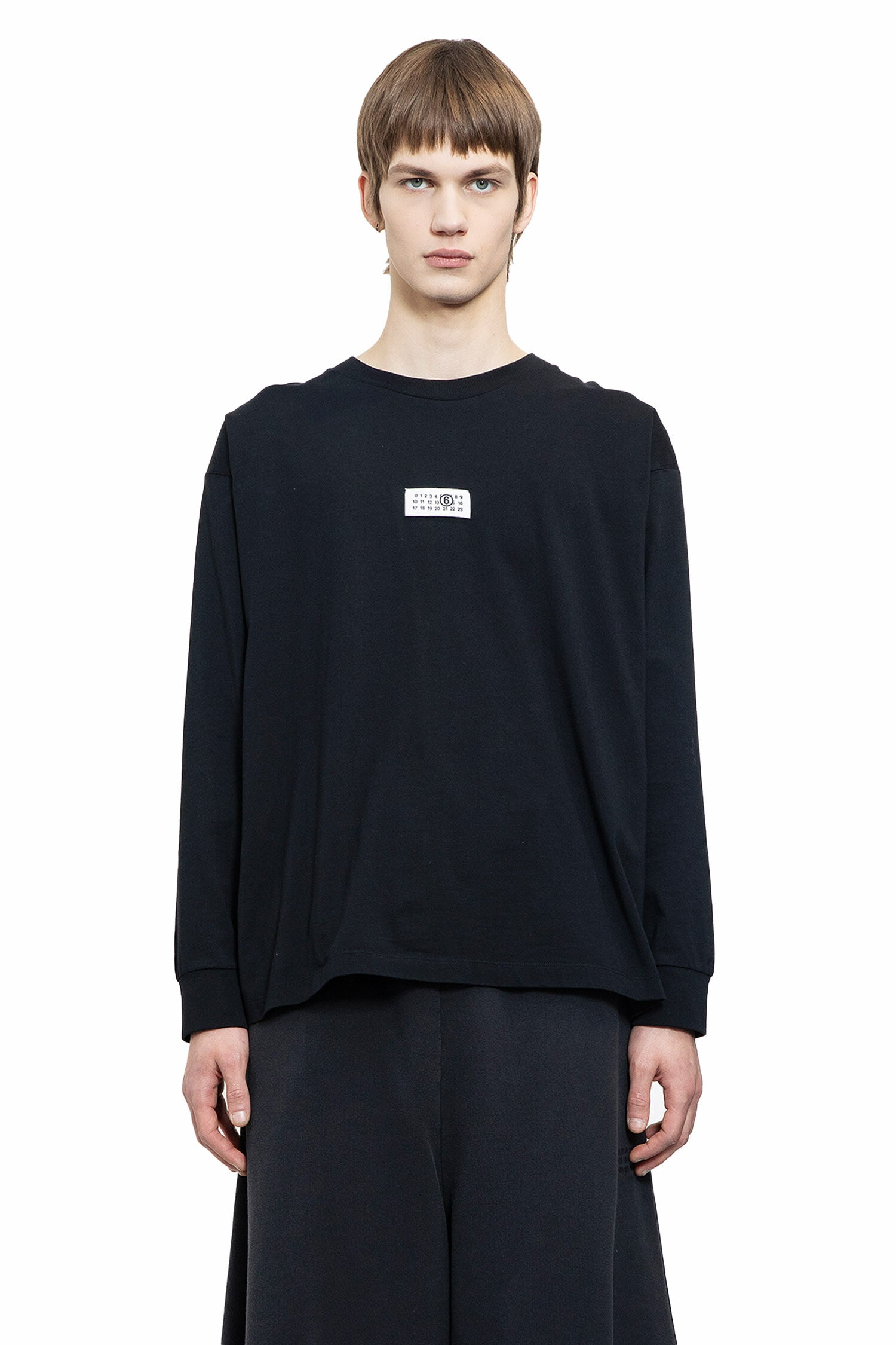 MM6 MAISON MARGIELA MAN BLACK T-SHIRTS