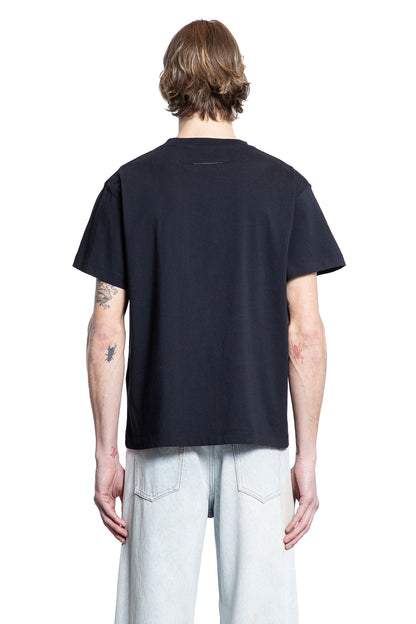 MM6 MAISON MARGIELA MAN BLACK T-SHIRTS & TANK TOPS