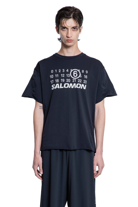 MM6 MAISON MARGIELA MAN BLACK T-SHIRTS & TANK TOPS