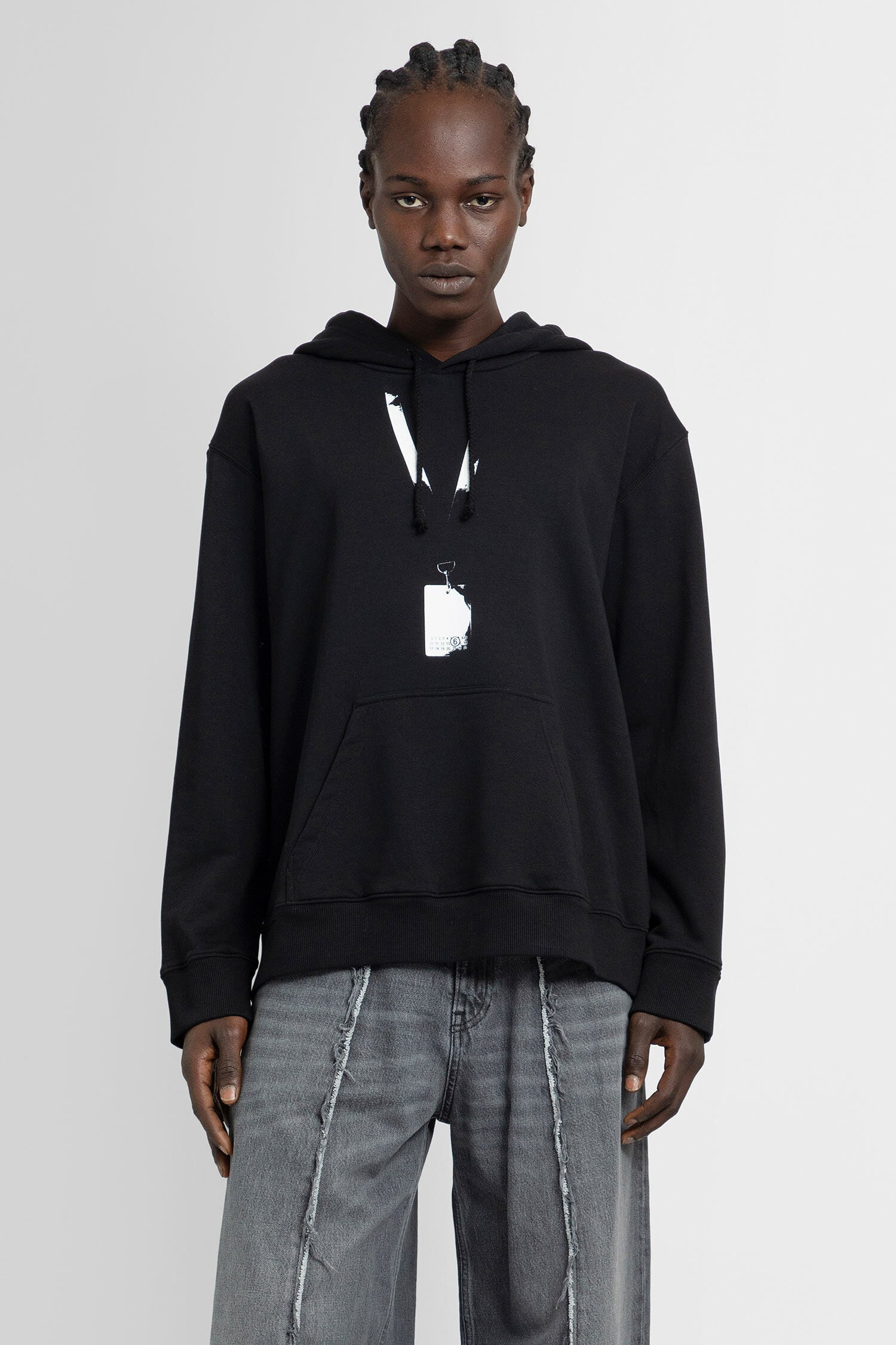 MM6 MAISON MARGIELA MAN BLACK SWEATSHIRTS