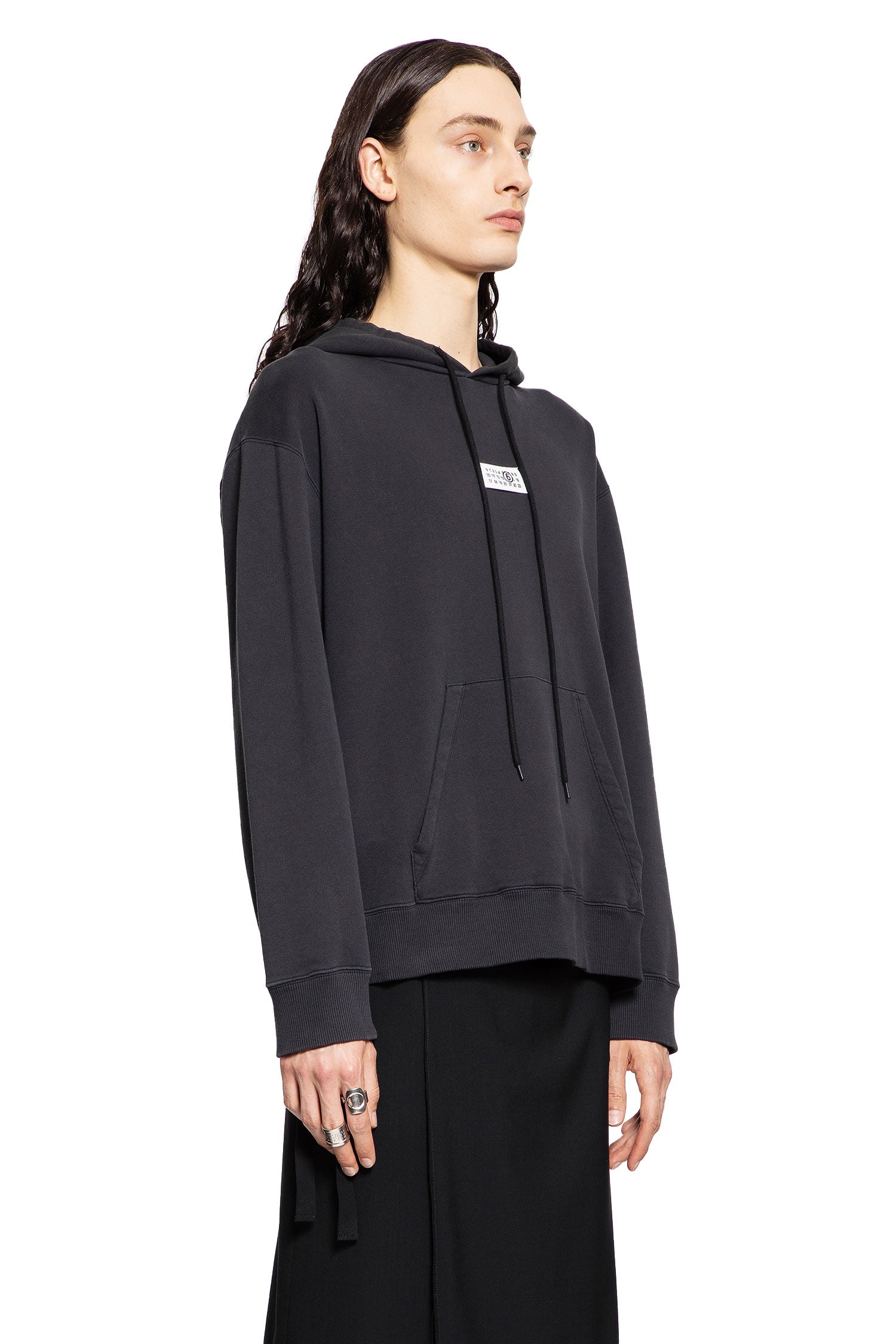 MM6 MAISON MARGIELA MAN BLACK SWEATSHIRTS