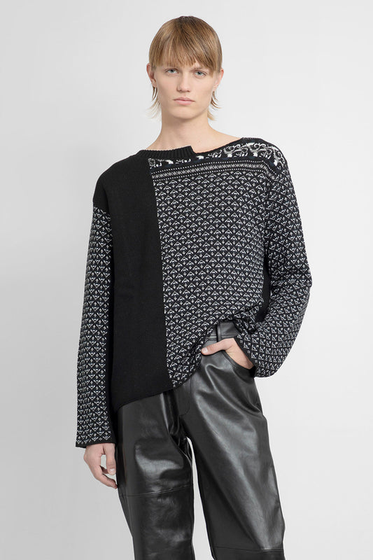 MM6 MAISON MARGIELA MAN BLACK&WHITE KNITWEAR