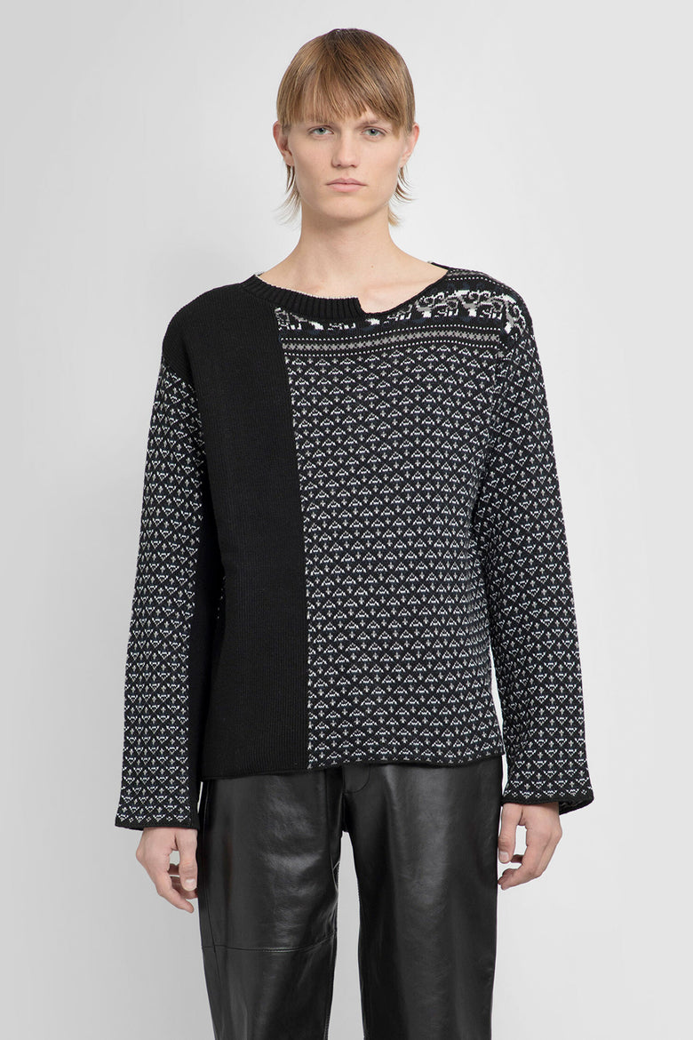 MM6 MAISON MARGIELA MAN BLACK&WHITE KNITWEAR