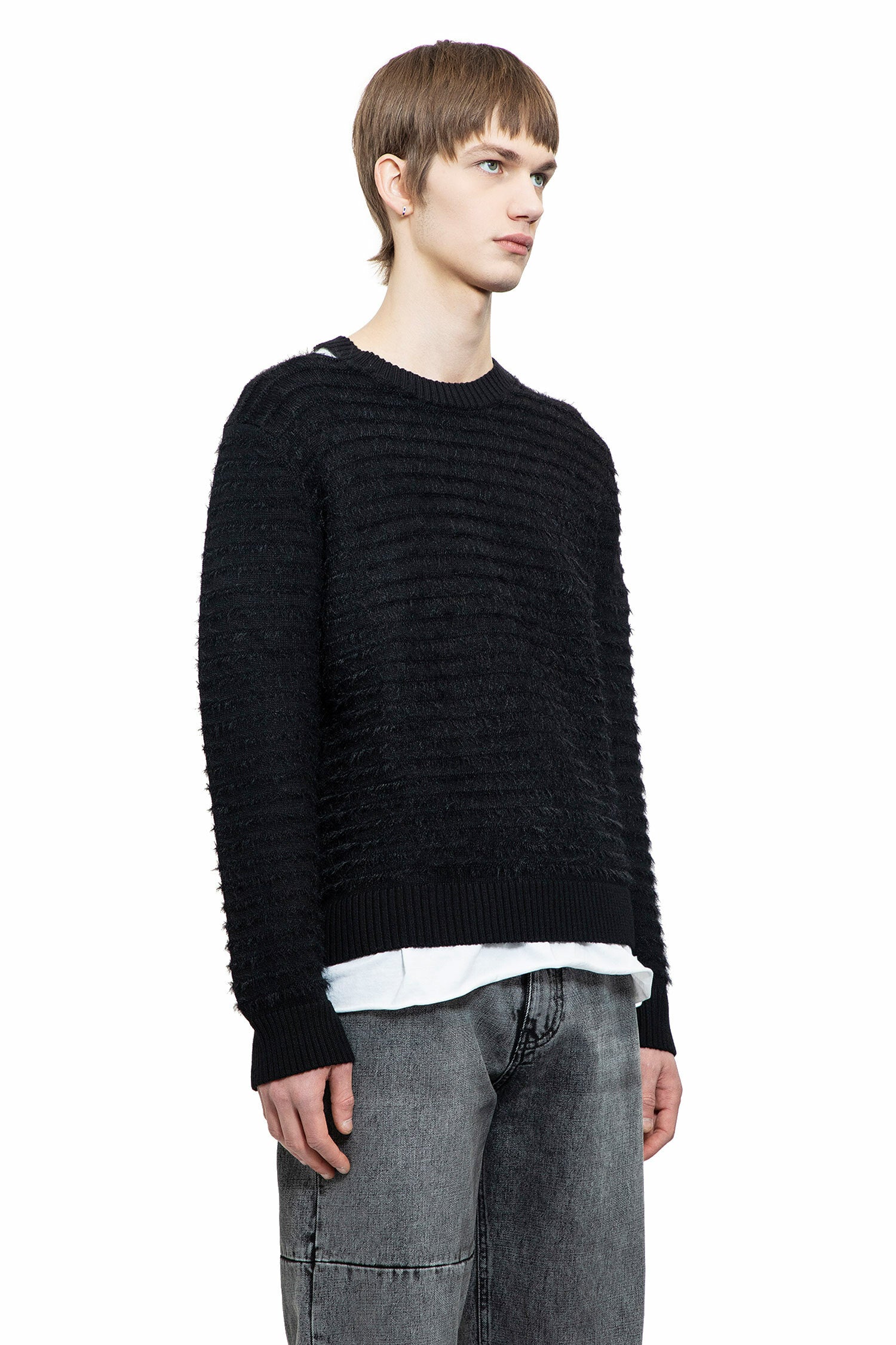 MM6 MAISON MARGIELA MAN BLACK KNITWEAR