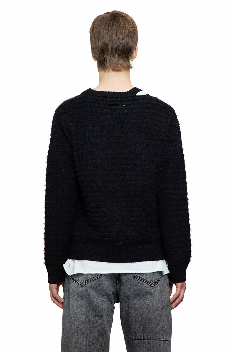 MM6 MAISON MARGIELA MAN BLACK KNITWEAR