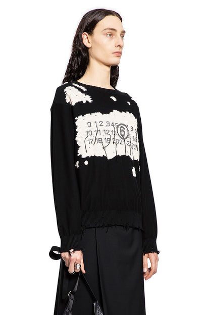 MM6 MAISON MARGIELA MAN BLACK&WHITE KNITWEAR