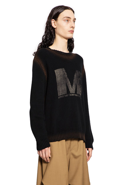 MM6 MAISON MARGIELA MAN BLACK KNITWEAR