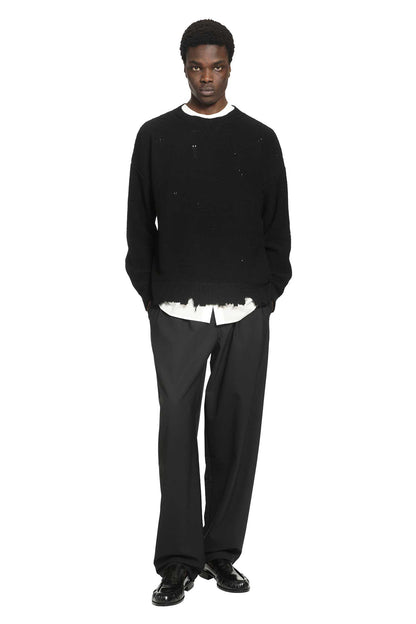 Distressed Cotton Sweater