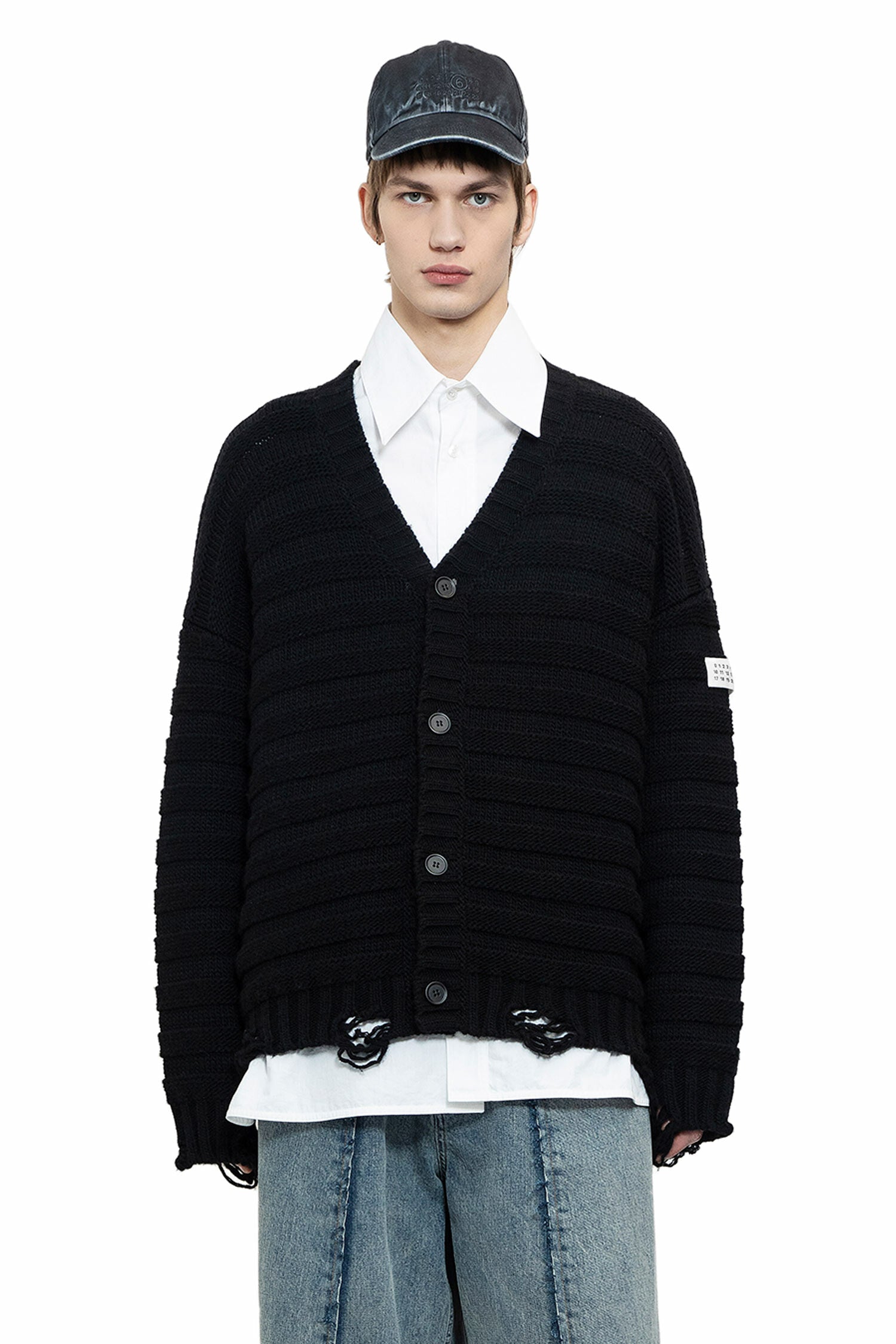 MM6 MAISON MARGIELA MAN BLACK KNITWEAR