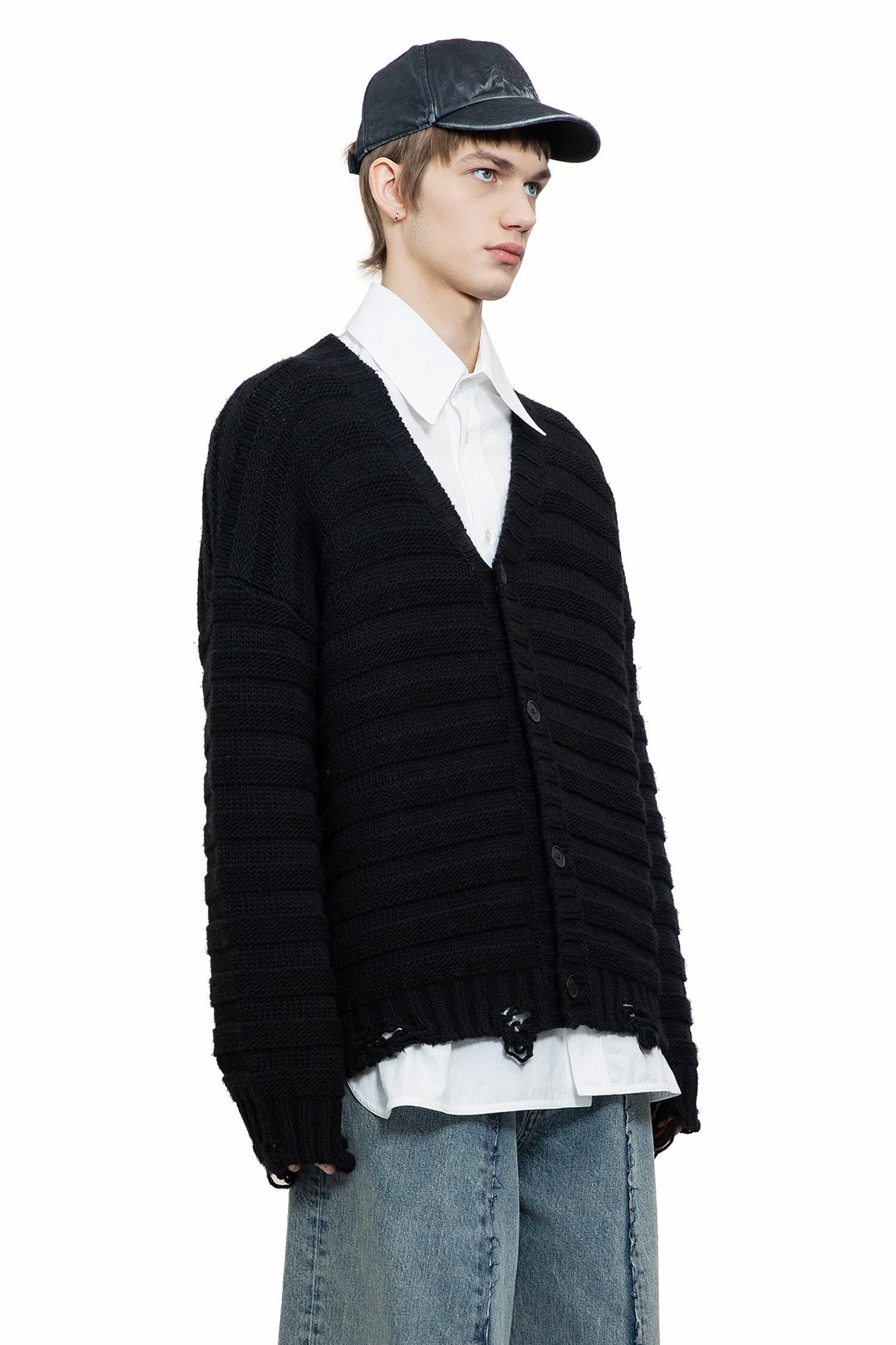 MM6 MAISON MARGIELA MAN BLACK KNITWEAR