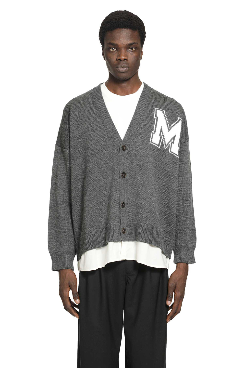 MM6 MAISON MARGIELA Two-In One Knit Cardigan man