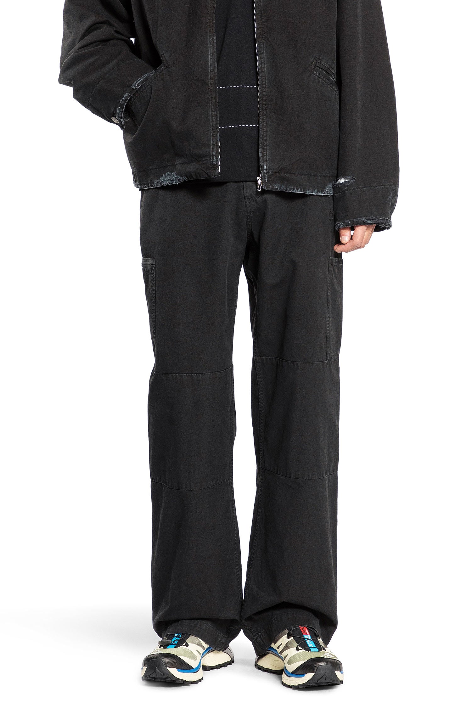 MM6 MAISON MARGIELA MAN BLACK TROUSERS