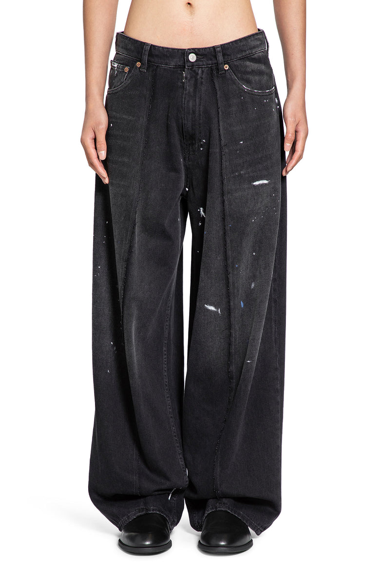 Painted Wide Leg Jeans