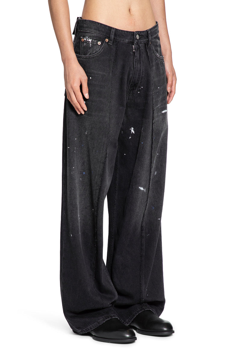 Painted Wide Leg Jeans