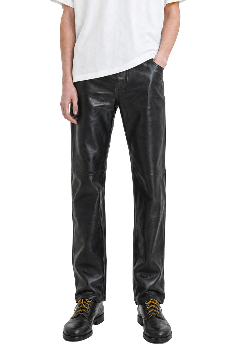 MM6 MAISON MARGIELA Leather-effect Trousers man