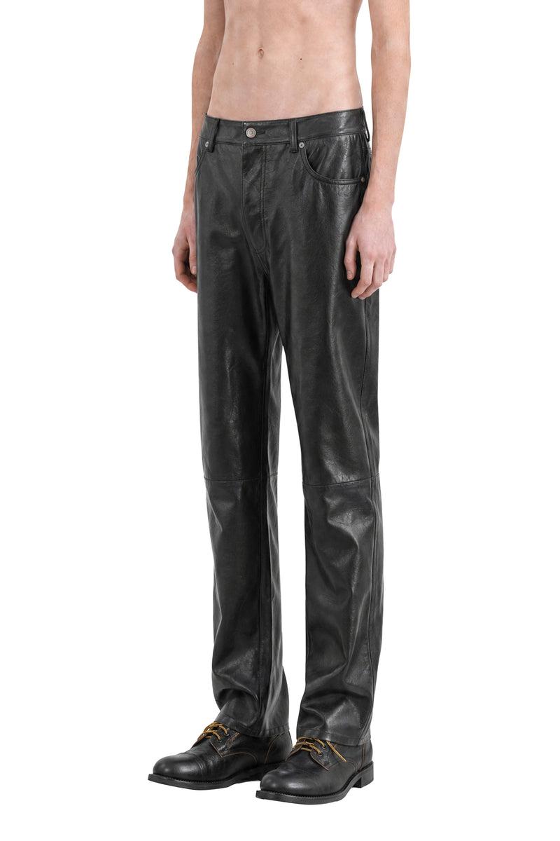 MM6 MAISON MARGIELA Leather-effect Trousers man