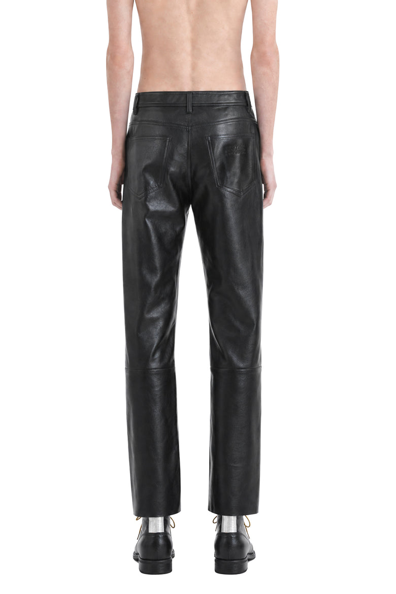 MM6 MAISON MARGIELA Leather-effect Trousers man