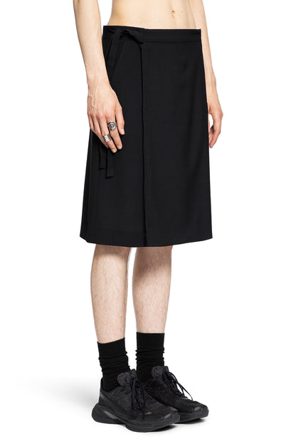 MM6 MAISON MARGIELA MAN BLACK SHORTS & SKIRTS