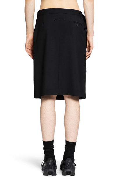 MM6 MAISON MARGIELA MAN BLACK SHORTS & SKIRTS