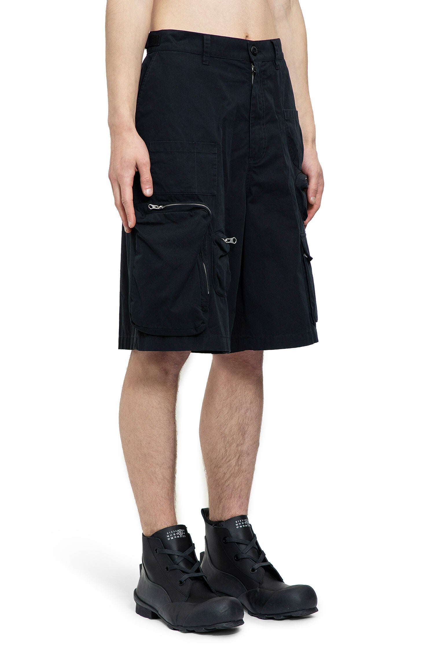 MM6 MAISON MARGIELA MAN BLACK SHORTS & SKIRTS