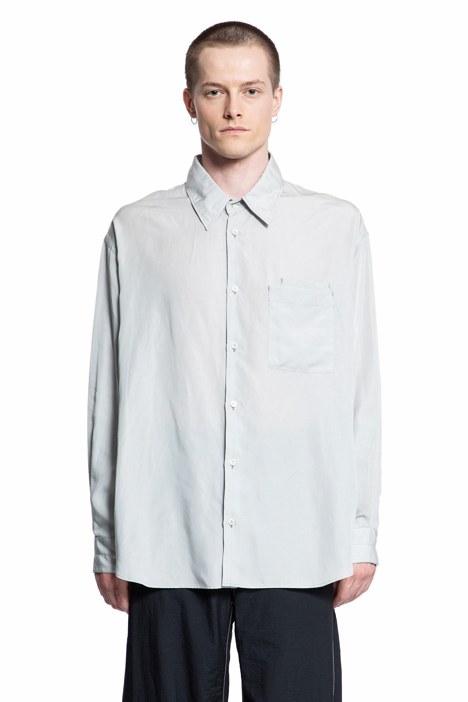 LEMAIRE MAN GREY SHIRTS